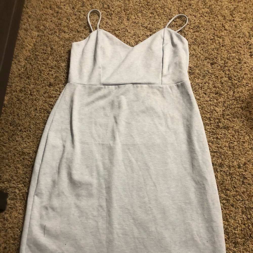 Blue maternity dress
